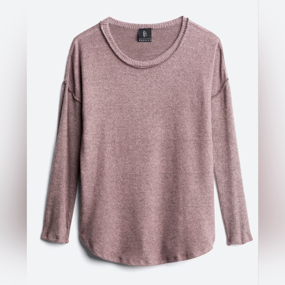 Light Purple Long Sleeve Knit Top